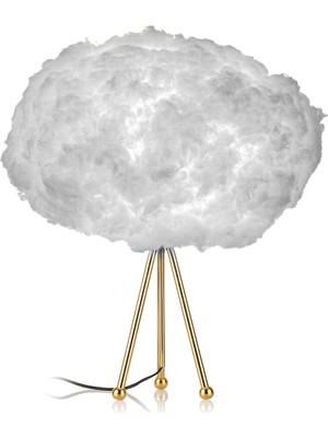 Bouffee Cloud GR00S3 Rgb Işık Kumandalı 16 Renk Tripod Bulut Aydınlatma Gold Abajur