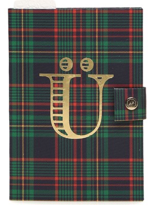 Aspen yeşil Ü Harfi Detaylı Defter