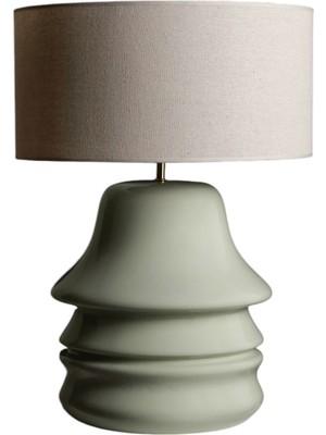 Pinot Interior Mona Lamp Yeşil Ahşap Abajur