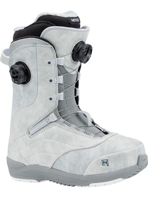 Nitro Snowboards Crown Double Boa Gri Kadın Snowboard Botu