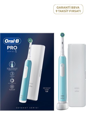 Oral-B Pro Series 1 Şarjlı Mavi Diş Fırçası ve Seyahat Kabı