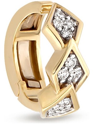 Rita Fine Jewelry Pathway 14 Ayar Altın Pırlantalı Kıkırdak Küpesi