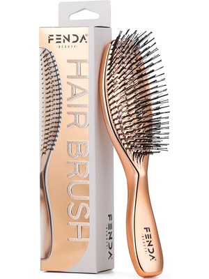 Fenda Profesyonel Meteor Bronze 4 Pinli Slim Bronz Saç Fırçası