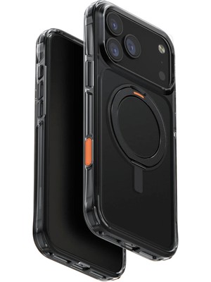 Uniq Apple iPhone 17 Pro Siyah Swivix Rotating Kickstand Telefon Kılıfı