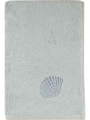İrya Gri Sedef Bambu Biyeli Banyo Havlusu 70 x 140 cm