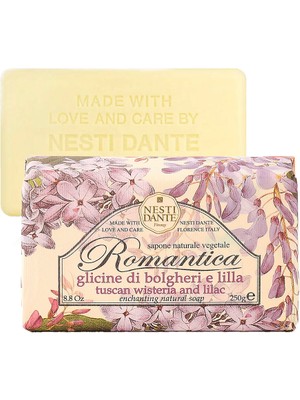 Nesti Dante Romantica Tuscan Wisteria And Lilac Mor Salkım ve Leylak Özlü Vegan Bakım Kalıp Sabun 250 gr