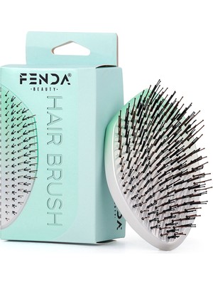 Fenda Profesyonel Aurora Green 4 Pinli Oval Yeşil Saç Fırçası