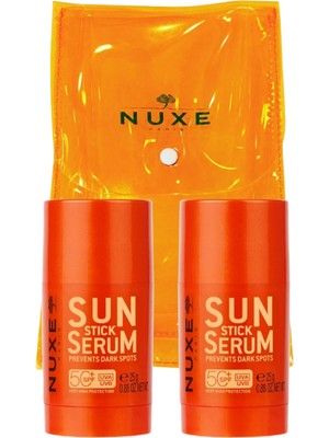 Nuxe Güneş Koruyucu Stick Serum SPF50+ 2x 25 gr + Plaj Çantası