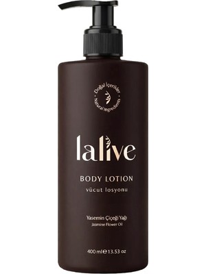 Lalive Yasemin Çiçeği Yağı Nemlendirici Doğal Vücut Losyonu 400 ml