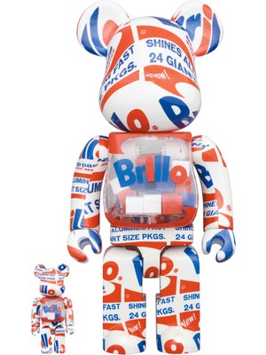 BearBrick Andy Warhol Brillo Figür