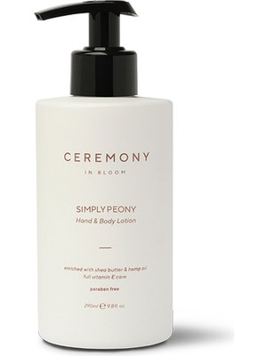 Ceremony In Bloom Simply Peony El ve Vücut Losyonu 290 ml