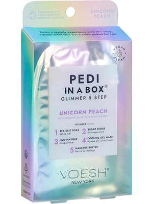 Voesh New York Pedi In A Box Glimmer Unicorn 5 Adımlı Pedikür Seti