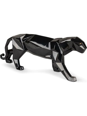 Lladro Panther Siyah Porselen Heykel