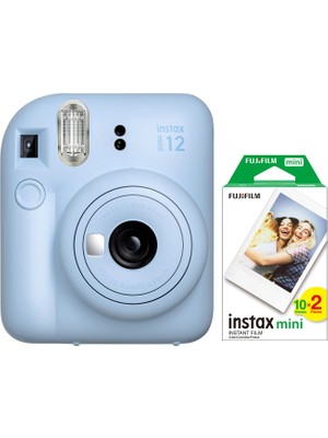 Fujifilm Instax Mini 12 Mavi Fotoğraf Makinesi + 20'li Mini Film