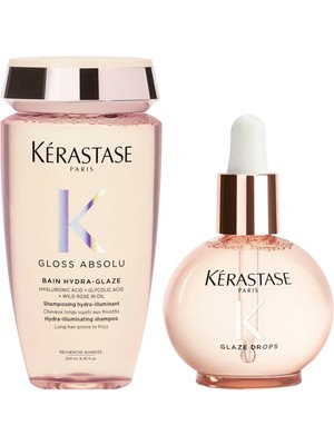 Kerastase Gloss Absolu Elektriklenme Karşıtı Parlaklık Veren Şampuan 250 ml + Saç Bakım Yağı 45 ml 2'li Set