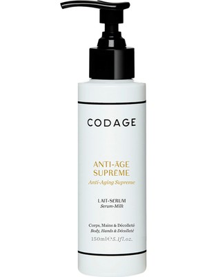 Codage Serum Milk Anti Aging Supreme Üstün Yaşlanma Karşıtı Serum Etkili Vücut Sütü 150 ml