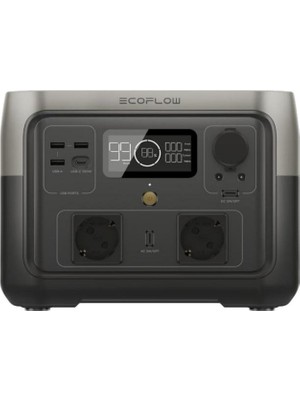 EcoFlow River 2 Max 512WH Kapasite 2X500W (X-Boost 1000W) Çıkış Taşınabilir Güç Kaynağı