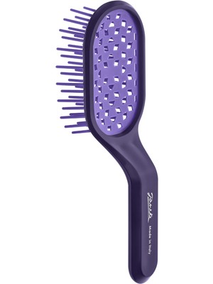 Janeke Curvy Bag Vented Violet Delikli Saç Açma Fırçası