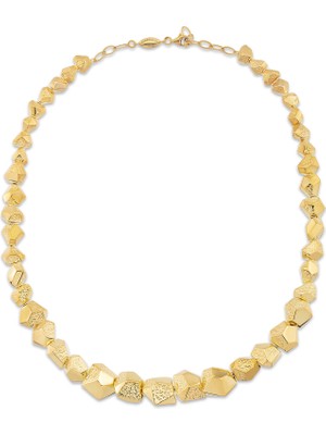Orena Jewelry Crystal 925 Ayar Gümüş 24 Ayar Altın Kaplama Kadın Kolye