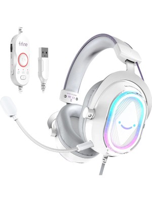 Fifine Ampligame H13 7.1 Surround Rgb USB Oyuncu Kulaklığı
