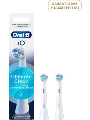 Oral-B Io Ultimate Clean Beyaz 2'li Diş Fırçası Yedek Başlığı