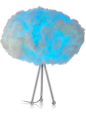 Bouffee Cloud GR001 Bouffeecloud Bulut Aydınlatma Rgb Işık Kumandalı Krom Abajur