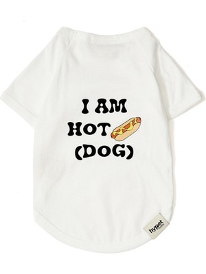Hypet Fashion Hot Dog Tee Beyaz Köpek T-Shirt