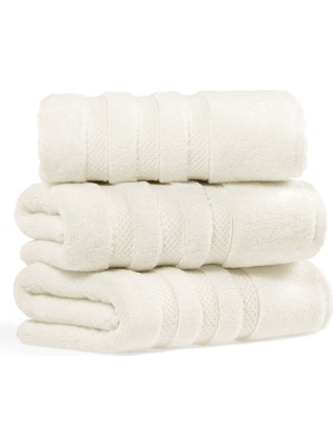 L’appartement Kinsey Aerocotton® Ivory Pamuklu Tekli Banyo Havlusu 70 x 140 cm