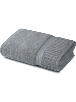Azur.co Ritim Grey Mist Pamuklu Banyo Havlusu 75 x 140 cm