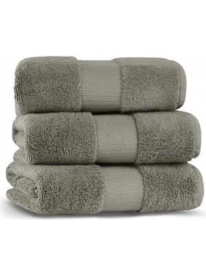 L’appartement Valencia Fibroluxe ® Warm Gray Bambu Tekli Yüz Havlusu 50 x 90 cm