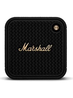 Marshall Willen Iı Siyah ve Pirinç Bluetooth 5.1 17 Saat Çalma Süresi IP67 Su/toz Geçirmez Taşınabilir Hoparlör