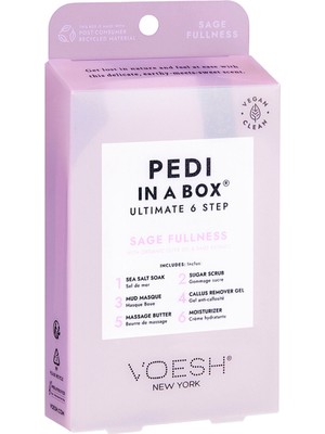 Voesh New York Pedi In A Box Ultimate Adaçayı 6 Adımlı Pedikür Seti