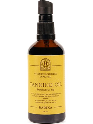 Radika Aromatherapy Hemera Serisi Bronzlaştırıcı Doğal Yağ 100 ml