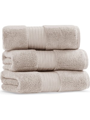 L’appartement Chicago Fibrosoft® Tan Pamuklu Tekli El Havlusu 30 x 50 cm