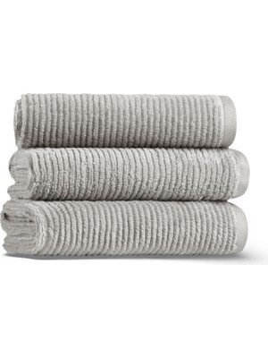 L’appartement Slim Ribbed Fibrosoft® Pamuklu Tekli Yüz Havlusu 50 x 90 cm