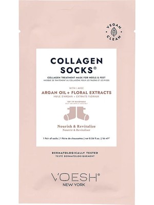 Voesh New York Collagen Socks Argan Yağlı Kolajen Ayak Maskesi