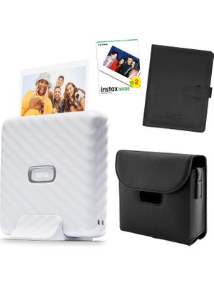 Fujifilm Instax Wide Link Beyaz Akıllı Telefon Yazıcısı ve Hediye Seti 1