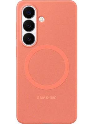 Samsung Galaxy S26 Mercan Silikon Magnet Telefon Kılıfı