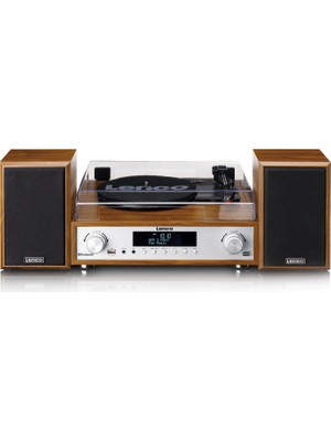 Lenco MC-160WD Ahşap Bluetooth Fm Radyo Özellikli Stereo Hoparlörlü Hifi Pikap