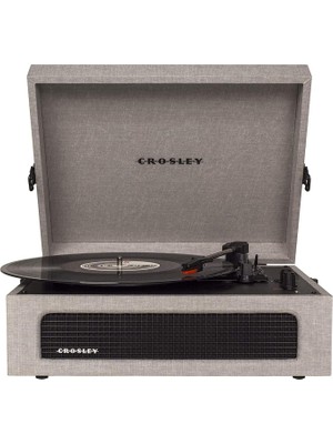 Crosley Voyager Gri Bluetooth Alıcılı ve Taşınabilir Plakçalar Pikap