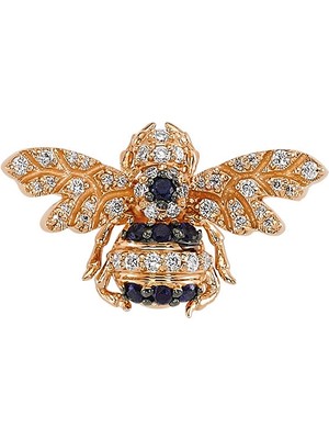 Bee Goddess Queen Bee Kadın Altın Tek Küpe