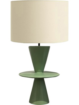 Tags Design Zubato Mint Yeşili Ahşap Abajur