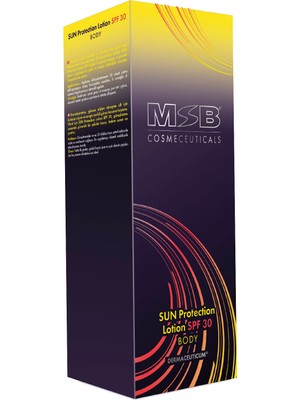 MSB Spf 30 Hıgh Protectıon Vücut Güneş Kremi