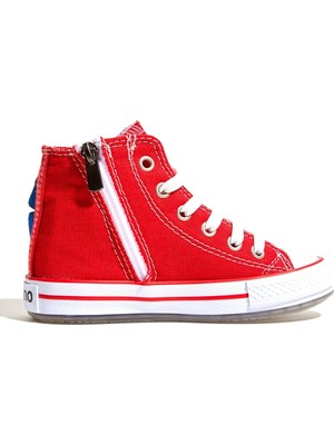 Lumberjack Dudino Icon Kırmızı Kız Çocuk High Sneaker