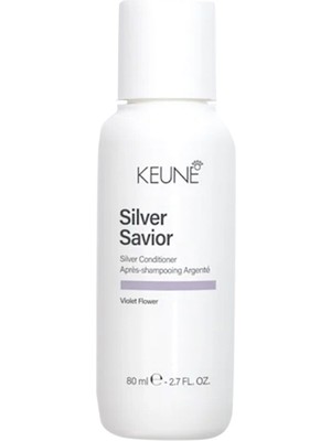 Keune Silver Savior Açık Sarı Gümüş Platin Saçlar Için Tonlayıcı Mor Saç Kremi 80 ml