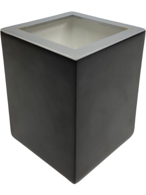 System Bathroom Accessories Mat Siyah Krom Tezgah Üstü Diş Fırçalığı 80X80 mm