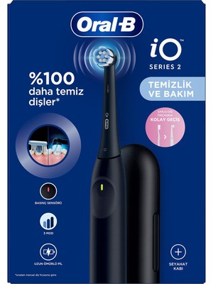 Oral-B Io2 Siyah Şarjlı/elektrikli Diş Fırçası