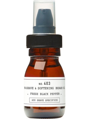 Depot No. 403 Pre-Shave&soft Beard Oil Fresh Black Pepper Nemlendirici Yatıştırıcı Sakal Yağı 30 ml