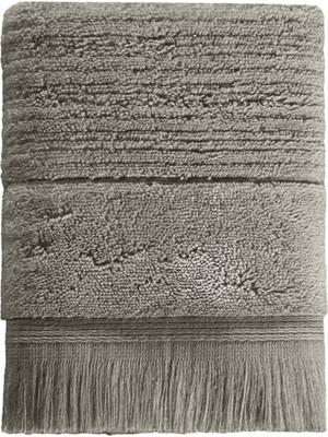 İrya Fiona Smoke Taupe Pamuklu Banyo Havlusu 90 x 150 cm