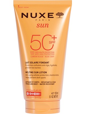 Nuxe Spf 50+ Güneş Koruyucu Yüz ve Vücut Sütü 150 ml